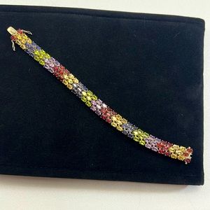Multicolored rhinestone bracelet!